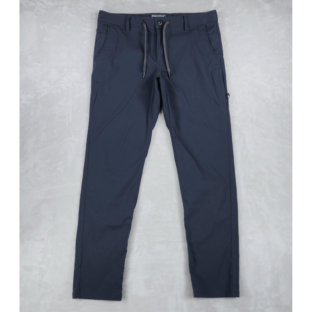 686 Everywhere Pants Mens 34x32 Blue Slim Fit Nylon Stretch Travel Chino Casual